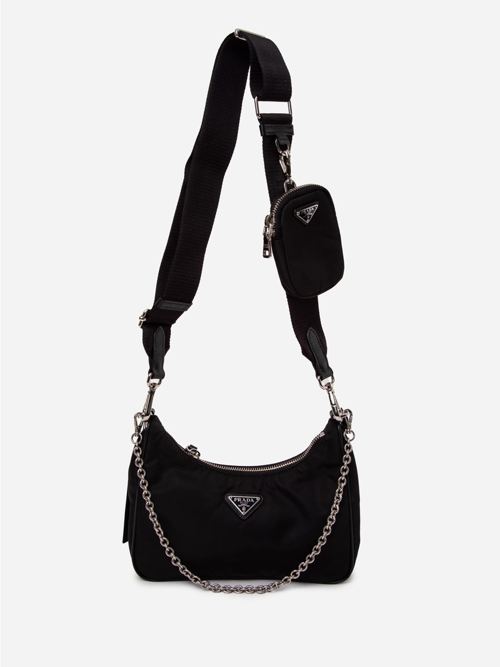 Prada Re-Edition 2005 Re-Nylon Crossbody Bag Black - Picture 1 of 5
